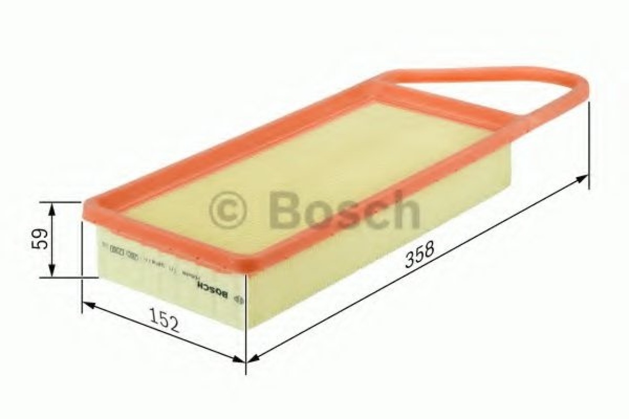 Filtru aer CITROEN C5 III Break (TD) (2008 - 2016) BOSCH 1 457 433 591 piesa NOUA