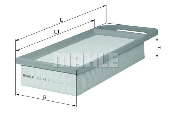 Filtru aer CITROEN C5 III (RD) (2008 - 2016) MAHLE ORIGINAL LX 1619 piesa NOUA