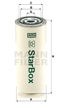 Filtru, aer comprimat (LB96222 MANN-FILTER)