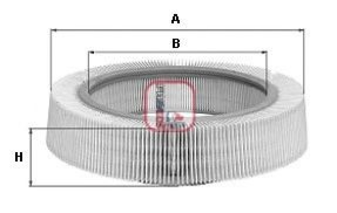 Filtru aer DACIA LOGAN (LS) (2004 - 2016) SOFIMA S 2060 A piesa NOUA