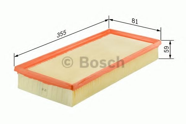 Filtru aer DACIA LOGAN MCV II (2013 - 2016) BOSCH F 026 400 387 piesa NOUA