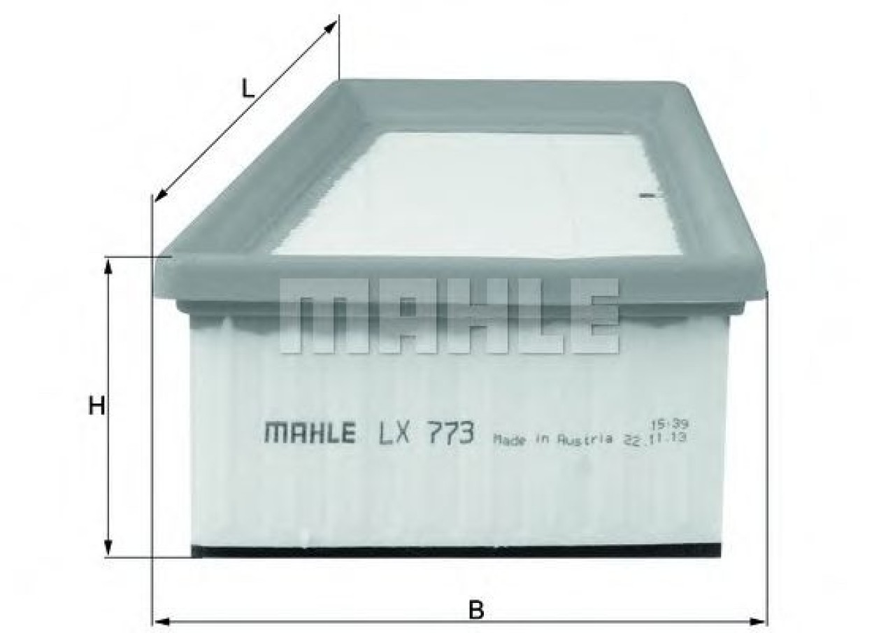 Filtru aer DACIA LOGAN MCV (KS) (2007 - 2016) MAHLE ORIGINAL LX 773 piesa NOUA