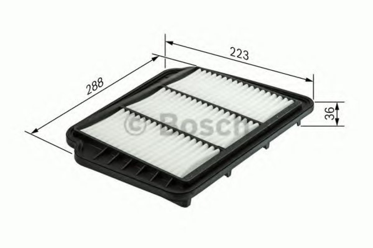 Filtru aer DAEWOO NUBIRA Break (KLAN) (2003 - 2016) BOSCH F 026 400 163 piesa NOUA