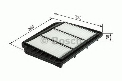 Filtru aer DAEWOO NUBIRA Break (KLAN) (2003 - 2016) BOSCH F 026 400 163 piesa NOUA