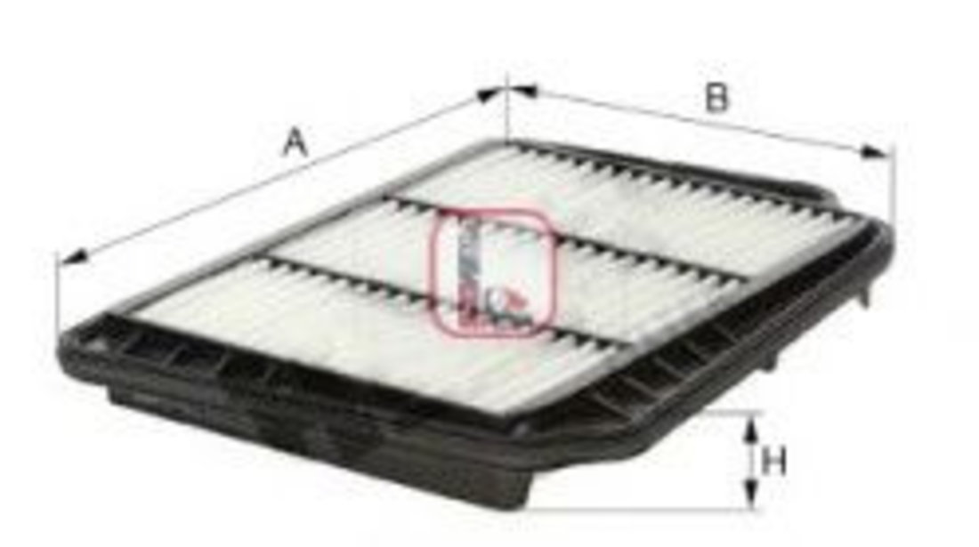 Filtru aer DAEWOO NUBIRA Limuzina (KLAN) (2003 - 2016) SOFIMA S 3277 A piesa NOUA