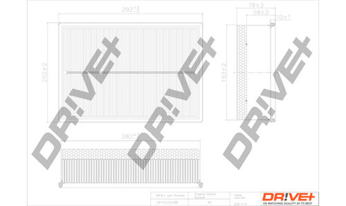 Filtru aer (DP1110100188 DRIVE) NISSAN,OPEL,RENAULT,VAUXHALL