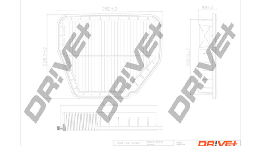 Filtru aer (DP1110100202 DRIVE) CHEVROLET,DAEWOO,OPEL,VAUXHALL