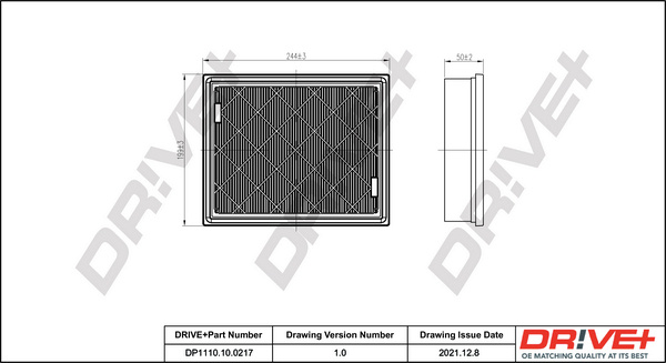 Filtru aer (DP1110100217 DRIVE) FORD,FORD USA