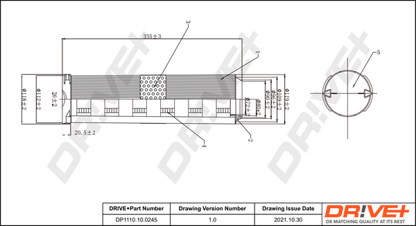 Filtru aer (DP1110100245 DRIVE) MERCEDES-BENZ