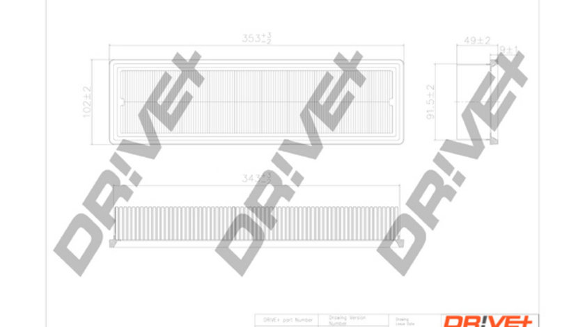 Filtru aer (DP1110100377 DRIVE) Citroen,PEUGEOT