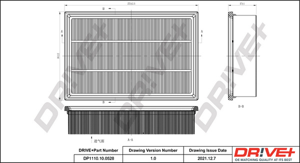 Filtru aer (DP1110100528 DRIVE) LAND ROVER
