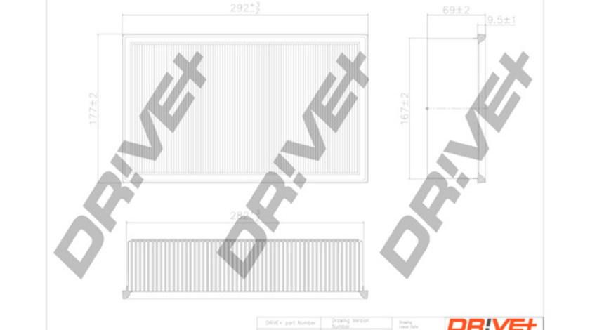 Filtru aer (DP1110100555 DRIVE) AUDI,CUPRA,FORD,SEAT,SKODA,VW