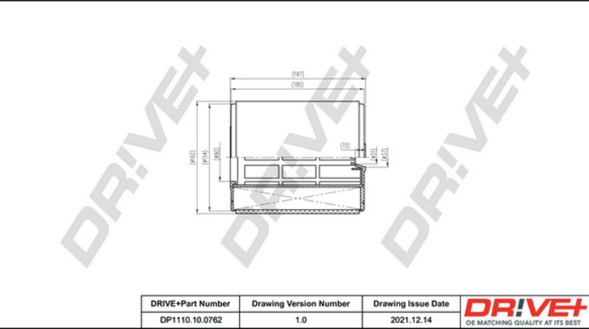 Filtru aer (DP1110100762 DRIVE) AUDI