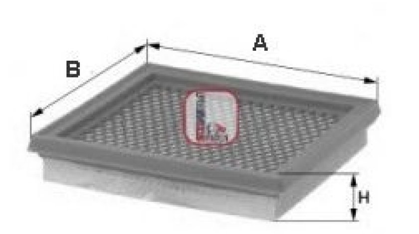 Filtru aer FIAT CROMA (194) (2005 - 2016) SOFIMA S 3802 A piesa NOUA