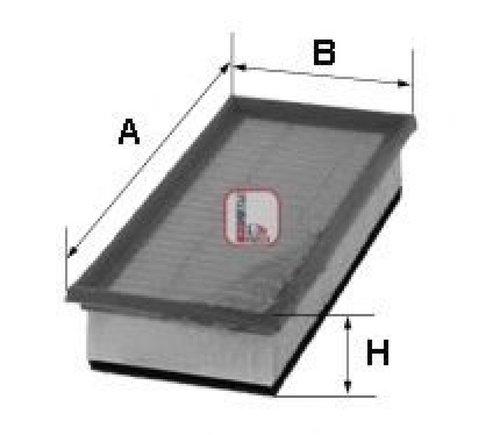Filtru aer FIAT PANDA (312) (2012 - 2016) SOFIMA S 3376 A piesa NOUA