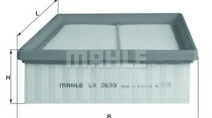 Filtru aer FORD B-MAX (JK) (2012 - 2016) MAHLE ORIGINAL LX 2633 piesa NOUA