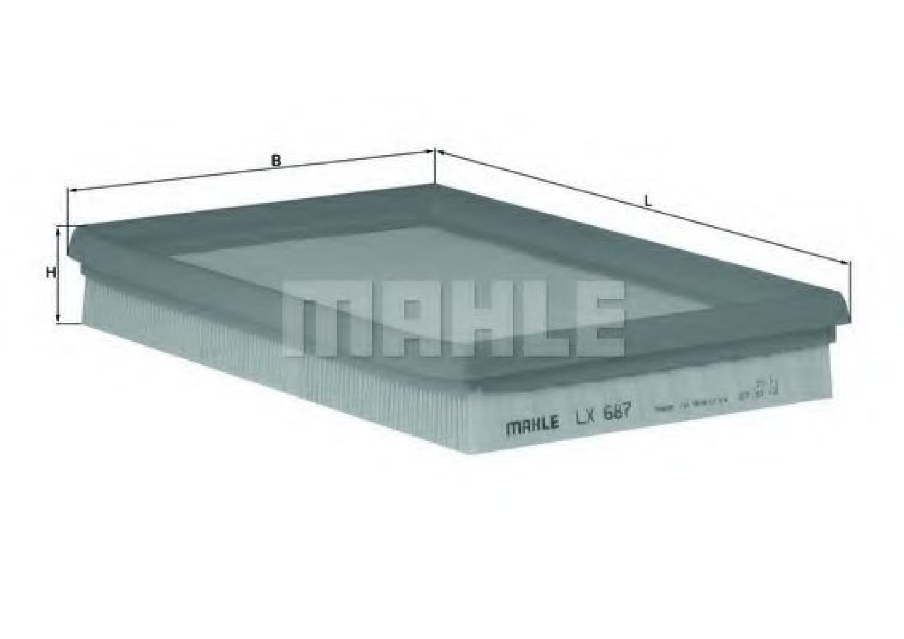 Filtru aer FORD COURIER (J3, J5) (1996 - 2016) MAHLE ORIGINAL LX 687 piesa NOUA
