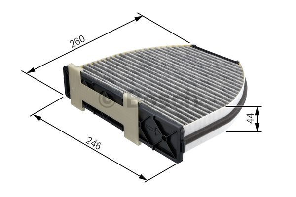 Filtru, aer habitaclu (1987432326 BOSCH)