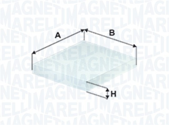 Filtru, aer habitaclu (350203061120 MAGNETI MARELLI) FIAT,LANCIA