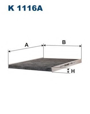 Filtru, aer habitaclu ALFA ROMEO 166 (936) (1998 - 2007) FILTRON K1116A piesa NOUA