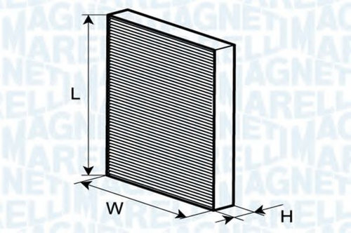 Filtru, aer habitaclu AUDI A4 (8E2, B6) (2000 - 2004) MAGNETI MARELLI 350203061830 piesa NOUA