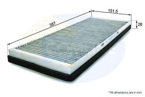 Filtru, aer habitaclu AUDI A4 Avant (8D5, B5) (1994 - 2001) COMLINE EKF125A piesa NOUA