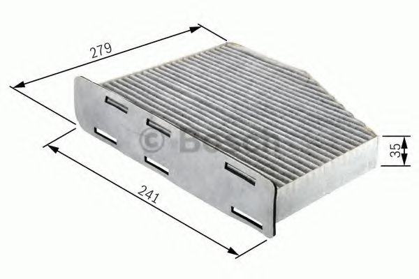 Filtru, aer habitaclu AUDI A5 (8T3) (2007 - 2016) BOSCH 1 987 432 369 piesa NOUA