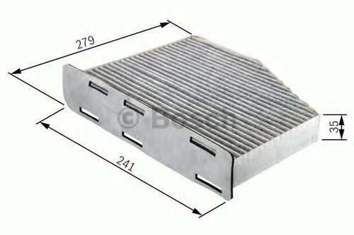 Filtru, aer habitaclu AUDI A5 (8T3) (2007 - 2016) BOSCH 1 987 432 369 piesa NOUA