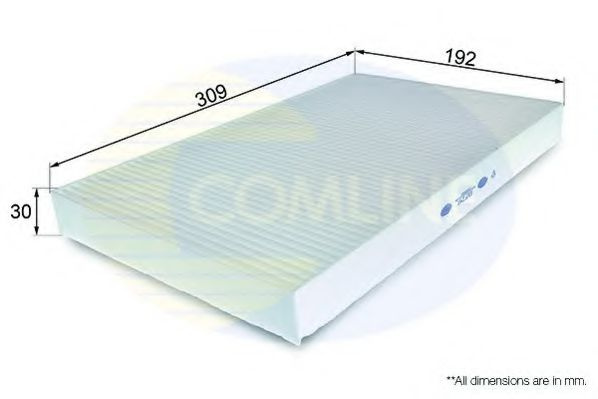 Filtru, aer habitaclu AUDI A6 (4B2, C5) (1997 - 2005) COMLINE EKF241 piesa NOUA