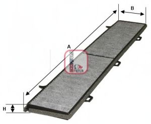 Filtru, aer habitaclu BMW Seria 1 (E87) (2003 - 2013) SOFIMA S 4154 CA piesa NOUA
