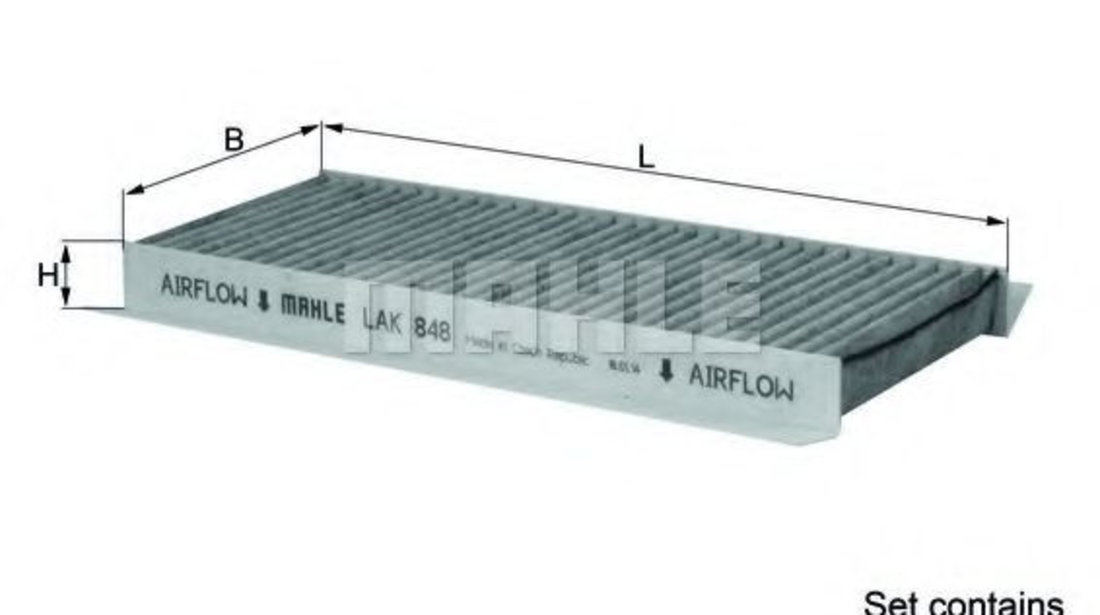 Filtru, aer habitaclu BMW Seria 3 Cabriolet (E93) (2006 - 2013) KNECHT LAK 848/S piesa NOUA