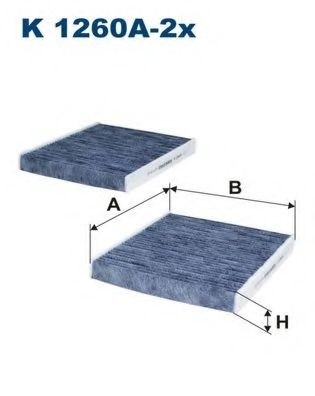 Filtru, aer habitaclu BMW Seria 7 (F01, F02, F03, F04) (2008 - 2015) FILTRON K1260A-2x piesa NOUA