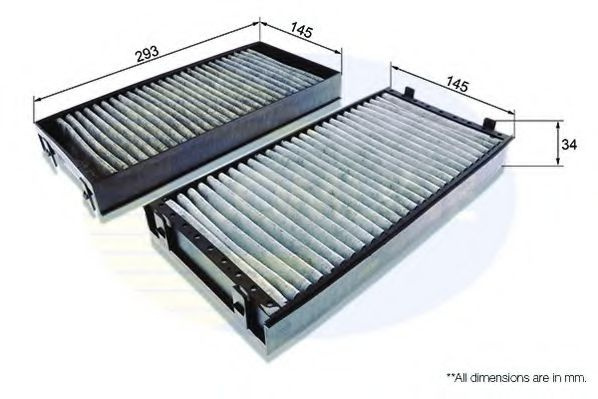 Filtru, aer habitaclu BMW X5 (F15, F85) (2013 - 2016) COMLINE EKF171A piesa NOUA