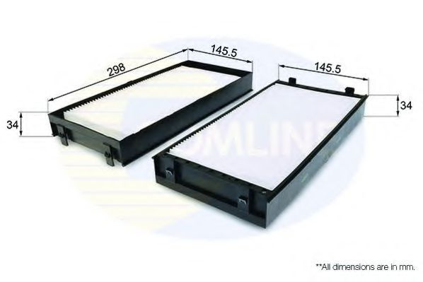 Filtru, aer habitaclu BMW X5 (F15, F85) (2013 - 2016) COMLINE EKF171 piesa NOUA