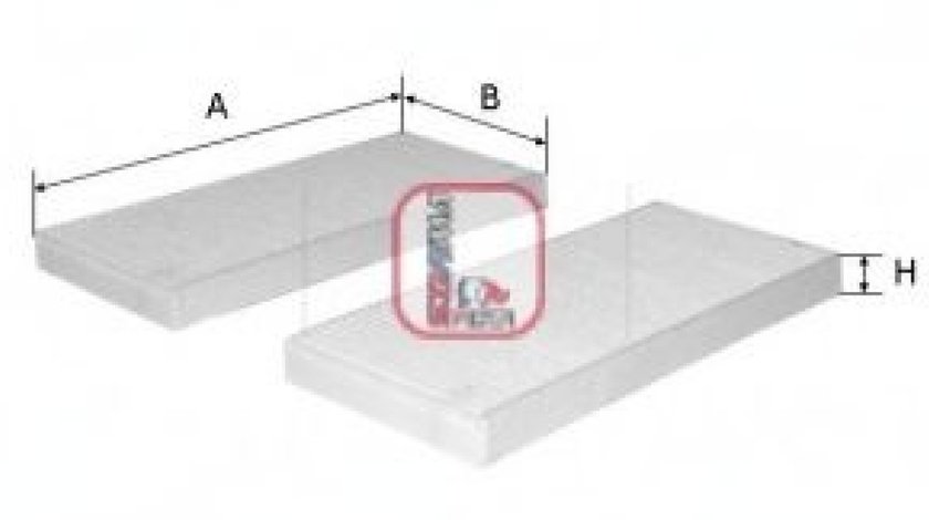 Filtru, aer habitaclu CITROEN BERLINGO platou / sasiu (B9) (2008 - 2016) SOFIMA S 3154 C piesa NOUA