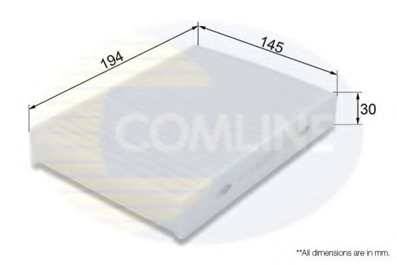 Filtru, aer habitaclu CITROEN C1 II (2014 - 2016) COMLINE EKF404 piesa NOUA