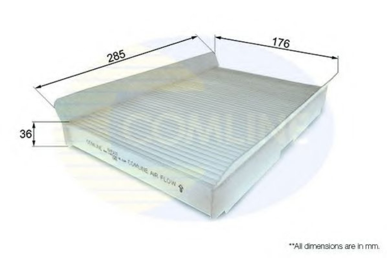 Filtru, aer habitaclu CITROEN C4 I (LC) (2004 - 2011) COMLINE EKF117 piesa NOUA