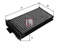Filtru, aer habitaclu CITROEN C5 I (DC) (2001 - 2004) SOFIMA S 4125 CA piesa NOUA