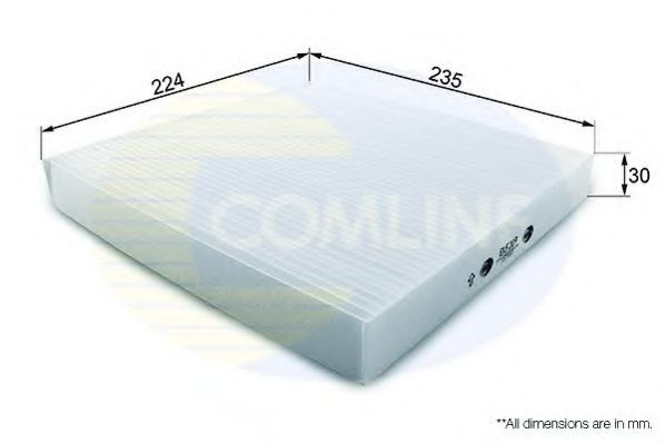 Filtru, aer habitaclu CITROEN C5 II (RC) (2004 - 2016) COMLINE EKF109 piesa NOUA