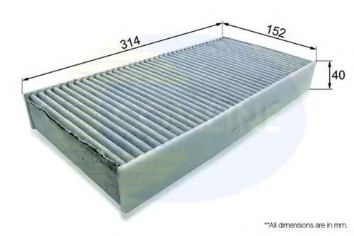 Filtru, aer habitaclu CITROEN C5 II (RC) (2004 - 2016) COMLINE EKF109A piesa NOUA