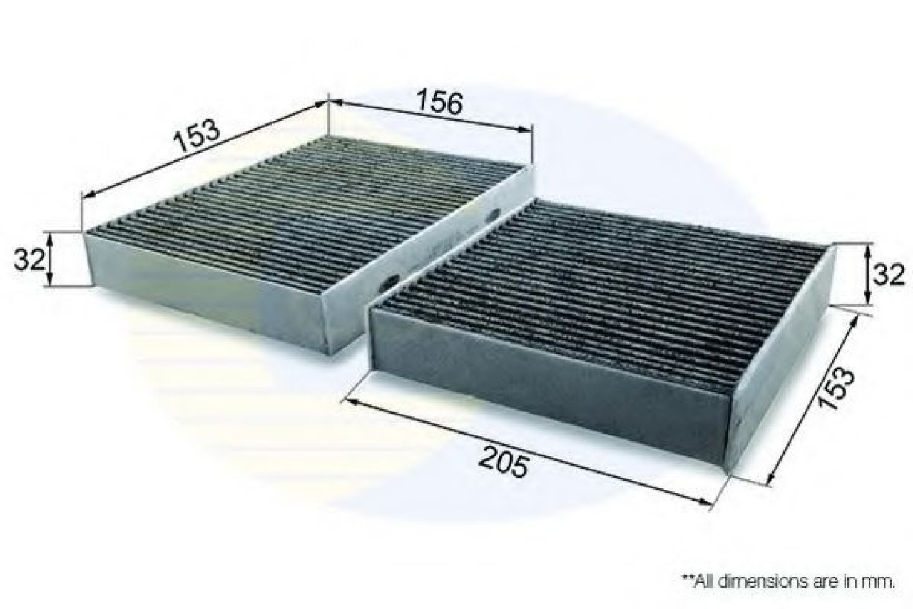 Filtru, aer habitaclu CITROEN DS5 (2011 - 2015) COMLINE EKF101A piesa NOUA