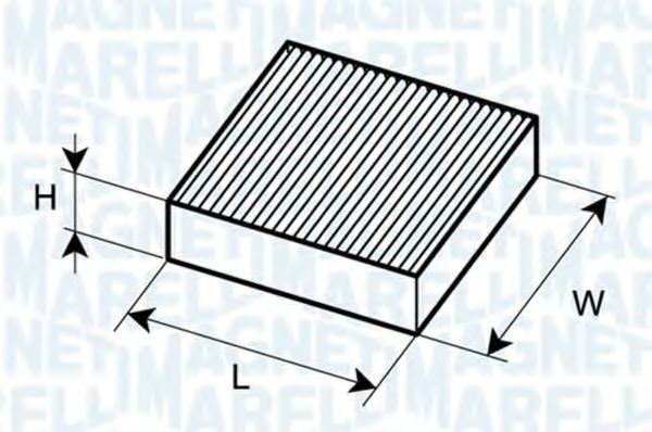 Filtru, aer habitaclu CITROEN NEMO combi (2009 - 2016) MAGNETI MARELLI 350203065010 piesa NOUA