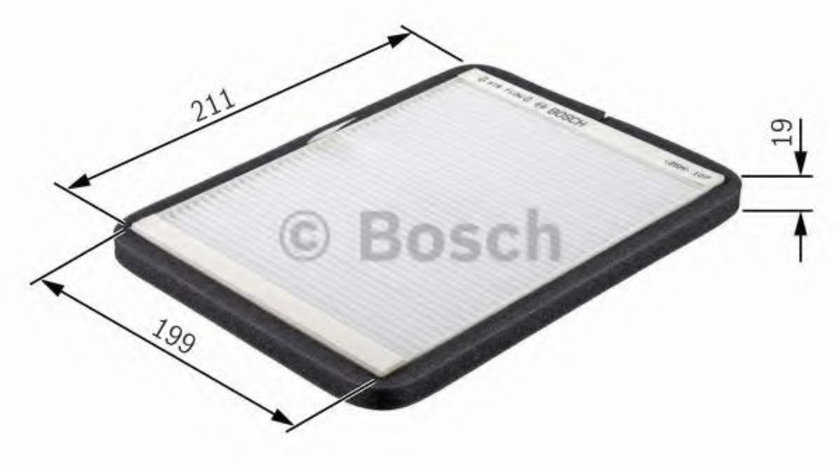 Filtru, aer habitaclu CITROEN XANTIA (X2) (1998 - 2003) BOSCH 1 987 432 021 piesa NOUA