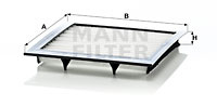 Filtru, aer habitaclu (CU1009 MANN-FILTER) LAND ROVER