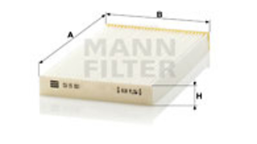 Filtru, aer habitaclu (CU15001 MANN-FILTER) NISSAN