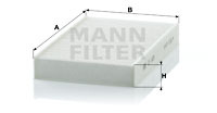 Filtru, aer habitaclu (CU1629 MANN-FILTER) NISSAN,RENAULT