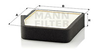 Filtru, aer habitaclu (CU19002 MANN-FILTER) HYUNDAI