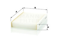 Filtru, aer habitaclu (CU20013 MANN-FILTER) Citroen,PEUGEOT,TOYOTA
