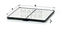 Filtru, aer habitaclu (CU2012 MANN-FILTER) CHEVROLET,DAEWOO
