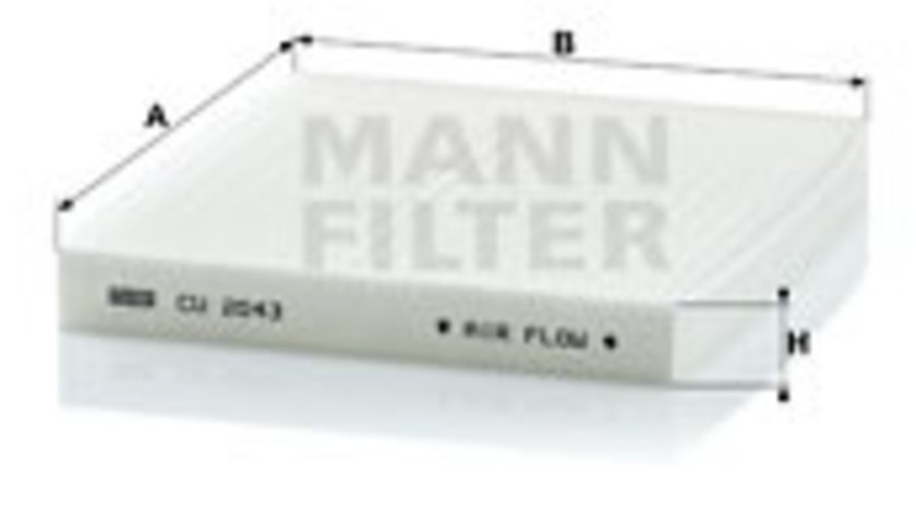 Filtru, aer habitaclu (CU2043 MANN-FILTER) BESTURN (FAW),MAZDA